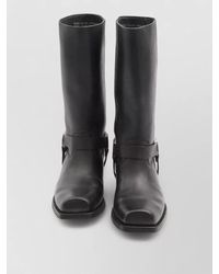 Golden Goose - Leather Calf-Length Biker Boots - Lyst