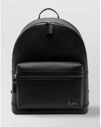 Michael Kors Cooper Suede And Sherpa Backpack in Black for  display picture 1