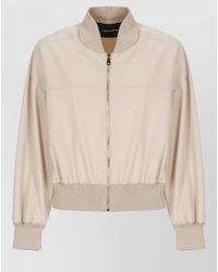 Fabiana Filippi - Short Jacket High Collar Crewneck Sleeves - Lyst