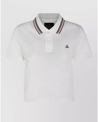 Vivienne Westwood - White Cotton Polo Shirt - Lyst