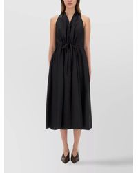 Aspesi - Cotton Poplin Midi Dress - Lyst