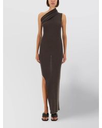 Rick Owens - Asymmetrical Floor Length Dress Slit - Lyst