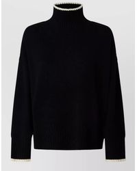Pinko - Cashmere Wool Turtleneck Long-Sleeve Knitted Top - Lyst