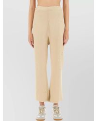 Maison Margiela - Cotton High-Rise Wide-Leg Trousers - Lyst