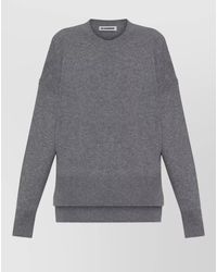 Jil Sander - Cashmere Oversized Ribbed Crewneck Sweater - Lyst