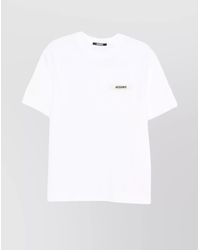 Jacquemus - Grosgrain Crewneck T-Shirt Short Sleeves - Lyst