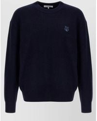 Maison Kitsuné - Cashmere-Blend Ribbed Crew-Neck Jumper - Lyst