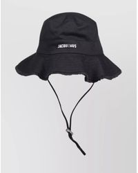 Jacquemus - Cotton Frayed Bucket Hat - Lyst