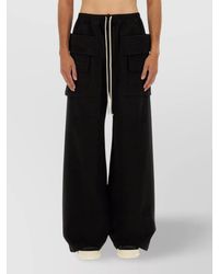 Rick Owens - Wide Leg Cargo Pockets Trousers - Lyst