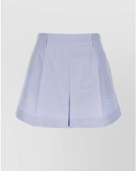 Givenchy - High-Rise Cotton Tailored Shorts - Lyst