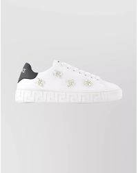 Versace - La Greca Low-Top Sneakers Canvas - Lyst