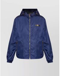 Versace - Logo Patch Hooded Jacket - Lyst