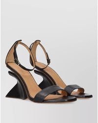 Off-White c/o Virgil Abloh - Leather Stiletto Heel Sandals - Lyst
