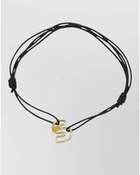 Aliita - S Letter Cord Bracelet Tone Charm - Lyst