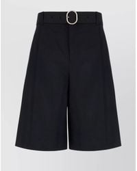 Jil Sander - Wool Tailored Bermuda Shorts - Lyst