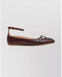 Chloé - Leather Ballerina Shoes - Lyst