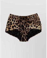 Dolce & Gabbana - Printed Bikini Briefs - Lyst