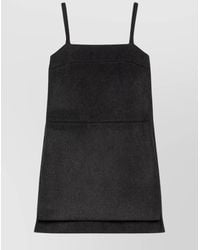Max Mara - Elegant Mini Wool Felt Dress - Lyst