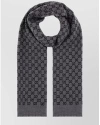 Gucci - Wool Logo-Jacquard Scarf - Lyst
