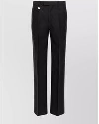 Burberry - Straight Leg Tailored Trousers With Front And Back Pockets - Lyst