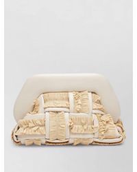 THEMOIRÈ - Rectangular Clutch Bag Woven Texture Fringe - Lyst