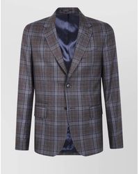 Paul Smith - Two Button Jacket With Notch Lapel - Lyst