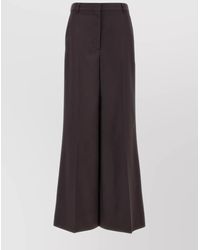 Stella McCartney - Trousers Featuring Belt Loops And Wide Leg - Lyst