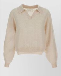Lisa Yang - Cashmere V-Neck Long-Sleeve Sweater - Lyst