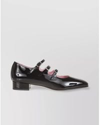 CAREL PARIS - Triple Buckle Strap Low Block Heel Pumps - Lyst