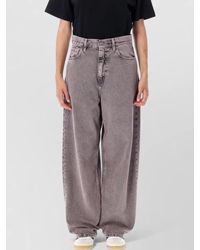 Carhartt - Denim High-Rise Wide-Leg Trousers - Lyst
