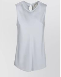 Forte Forte - Satin Reverse Sleeveless Top With Round Hem - Lyst