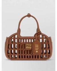 Miu Miu - Na Leather Clutch Bag - Lyst