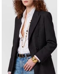 Saint Laurent - Wool Double-Breasted Suit Jacket - Lyst