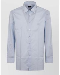 Etro - Stretch Poplin Shirt - Lyst