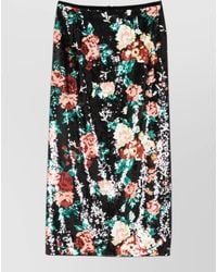 forte_forte - Sequined Floral-Print Midi Skirt - Lyst