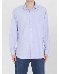 The Row - Kardiff Striped Cotton Poplin Shirt - Lyst