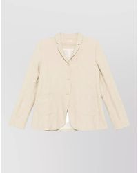 Apuntob - Twill Single-Breasted Coat - Lyst