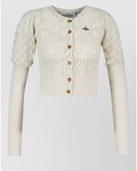 Vivienne Westwood - Ella Cardigan Cotton Knit Long Sleeves - Lyst