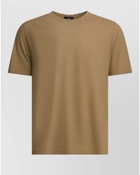 Herno - Short Sleeve Crew Neck Plain T Shirt - Lyst