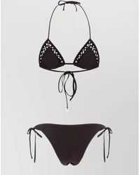 The Attico - Cutout Triangle Bikini - Lyst