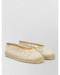 Castañer - Paoli Espadrilles Lace Jute Sole Round Toe - Lyst