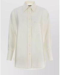Alberto Biani - Silk Long-Sleeve Shirt - Lyst