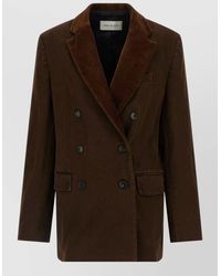 Dries Van Noten - Denim Double-Breasted Blazer - Lyst