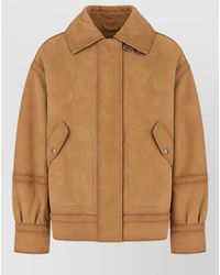 Ermanno Scervino - Suede Aviator Bomber Jacket - Lyst