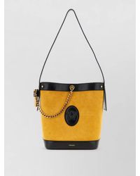 Versace - Pivot Small Bucket Bag Chain Strap - Lyst