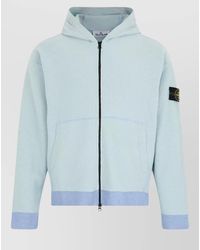 Stone Island - Cotton Hooded Zip Sweatshirt Everyday Use - Lyst