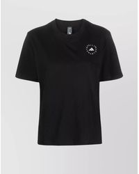 adidas By Stella McCartney - Cotton Blend Logo Print Short-Sleeve T-Shirt - Lyst