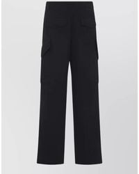 Dries Van Noten - Paxer Bis Cargo Trousers Button Detail - Lyst