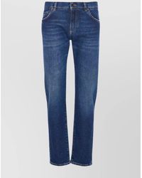 Dolce & Gabbana - Denim Slim-Fit Straight-Leg Jeans - Lyst