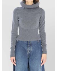 Alaïa - Virgin Wool Ribbed-Knit Slim-Fit Hooded Top - Lyst